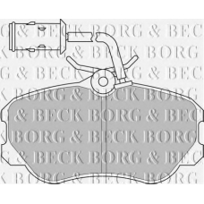 BBP1141 BORG & BECK Комплект тормозных колодок, дисковый тормоз