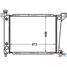 8MK 376 704-671 HELLA Радиатор, охлаждение двигателя