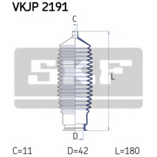 VKJP 2191 SKF Комплект пылника, рулевое управление