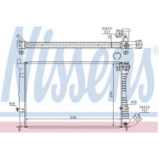 61338A NISSENS Радиатор, охлаждение двигателя