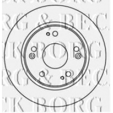 BBD4598 BORG & BECK Тормозной диск