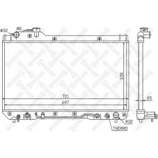 10-25378-SX STELLOX Радиатор, охлаждение двигателя