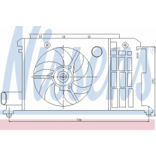 85058 NISSENS Вентилятор, охлаждение двигателя