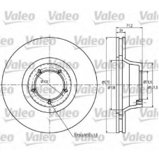 187030 VALEO Тормозной диск