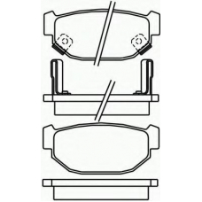 2152501 TEXTAR Комплект тормозных колодок, дисковый тормоз