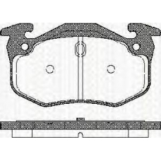 8110 25018 TRISCAN Комплект тормозных колодок, дисковый тормоз