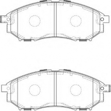 FD7387A NECTO Комплект тормозных колодок, дисковый тормоз