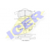 181399 ICER Комплект тормозных колодок, дисковый тормоз