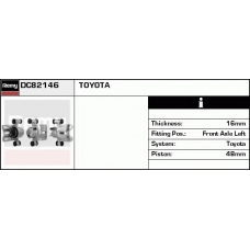 DC82146 DELCO REMY Тормозной суппорт