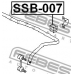 SSB-007 FEBEST Опора, стабилизатор