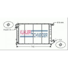 1508801 KUHLER SCHNEIDER Радиатор, охлаждение двигател