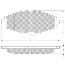 FB210313 FLENNOR Комплект тормозных колодок, дисковый тормоз