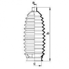 83885 SPIDAN Пыльник, рулевое управление
