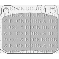 BBP1061 BORG & BECK Комплект тормозных колодок, дисковый тормоз