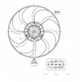 47375 NRF Вентилятор, охлаждение двигателя