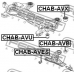 CHAB-AVX FEBEST Подвеска, рычаг независимой подвески колеса
