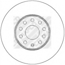 25830 MAPCO Тормозной диск