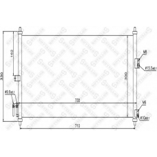 10-45170-SX STELLOX Конденсатор, кондиционер