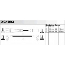 XC1093 QUINTON HAZELL Комплект проводов зажигания