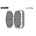 181714 ICER Комплект тормозных колодок, дисковый тормоз