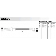 XC609 QUINTON HAZELL Комплект проводов зажигания