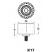 BE-K17 JAPANPARTS Устройство для натяжения ремня, ремень грм