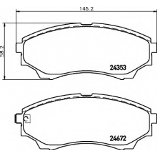 8DB 355 012-381 HELLA Комплект тормозных колодок, дисковый тормоз