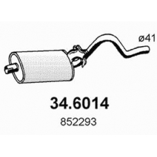 34.6014 ASSO Средний глушитель выхлопных газов