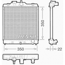 DRM40003 DENSO Радиатор, охлаждение двигателя