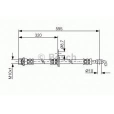 1 987 476 250 BOSCH Тормозной шланг