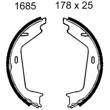 01685 BSF Комплект тормозных колодок, стояночная тормозная с