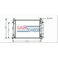 2002501 KUHLER SCHNEIDER Радиатор, охлаждение двигател