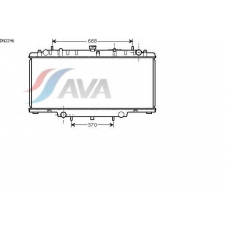 DN2246 GERI Радиатор, охлаждение двигател