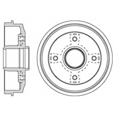 VBD630 MOTAQUIP Тормозной барабан