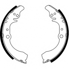 8DB 355 002-121 HELLA Комплект тормозных колодок