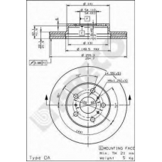 BS 8069 BRECO Тормозной диск