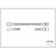 19018871 CORTECO Тормозной шланг