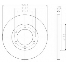 8DD 355 101-191 HELLA Тормозной диск