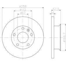 8DD 355 101-341 HELLA PAGID Тормозной диск