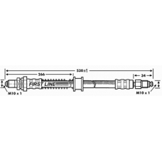 FBH6983 FIRST LINE Тормозной шланг