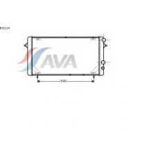 RT2114 AVA Радиатор, охлаждение двигателя