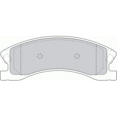 FQT1659 FERODO Комплект тормозных колодок, дисковый тормоз