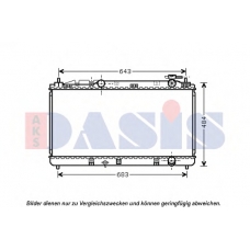 210234N AKS DASIS Радиатор, охлаждение двигателя