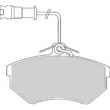 FD6582E NECTO Комплект тормозных колодок, дисковый тормоз