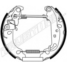6205 TRUSTING Комплект тормозных колодок