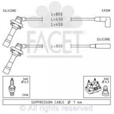 4.9887 FACET Комплект проводов зажигания