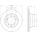 MDC1355 MINTEX Тормозной диск