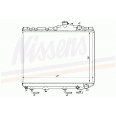 64841 NISSENS Радиатор, охлаждение двигателя
