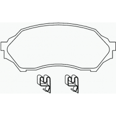 P 49 027 BREMBO Комплект тормозных колодок, дисковый тормоз