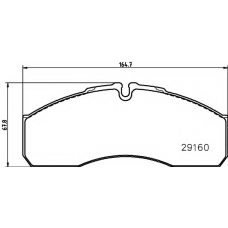 MDB3310 MINTEX Комплект тормозных колодок, дисковый тормоз